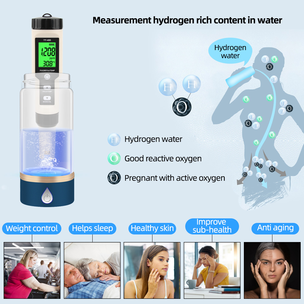 Ph Meter Digital Water Tester - Yieryi YY-400 4-In-1 Dijital PH ORP