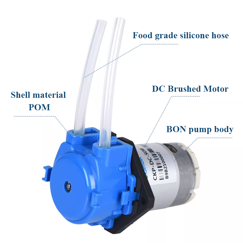 Mini Peristaltic Pump 12V - 12V Peristaltik Ölçüm Pompası Kendinden Emişli